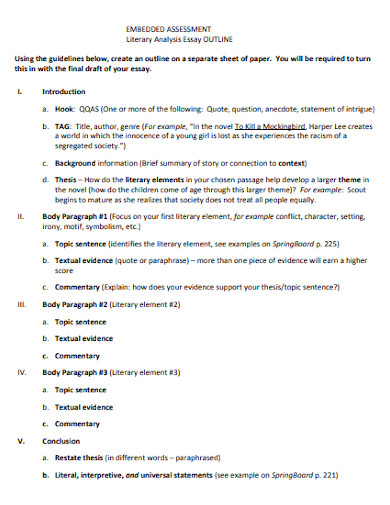 30 Literary Analysis Essay Examples To Download 30 Literary Analysis Essay Examples To Download