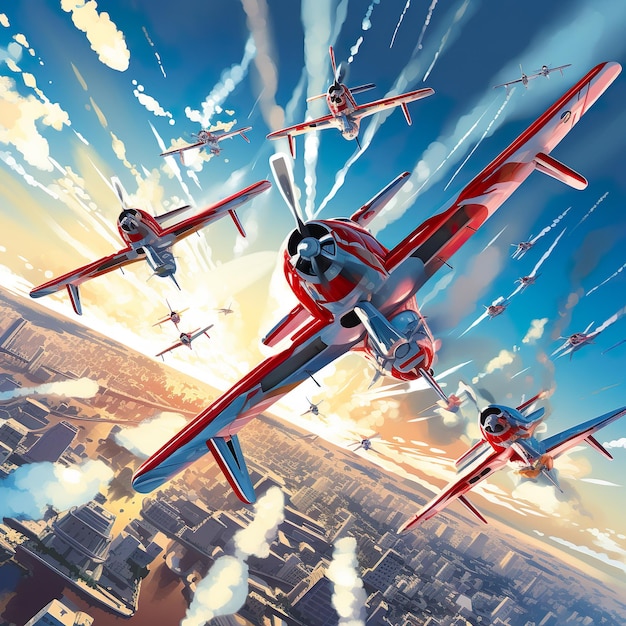 Air Shows Aerial Displays With Airplanes Aerobatics And Thrilling Air Shows Aerial Displays With Airplanes Aerobatics And Thrilling