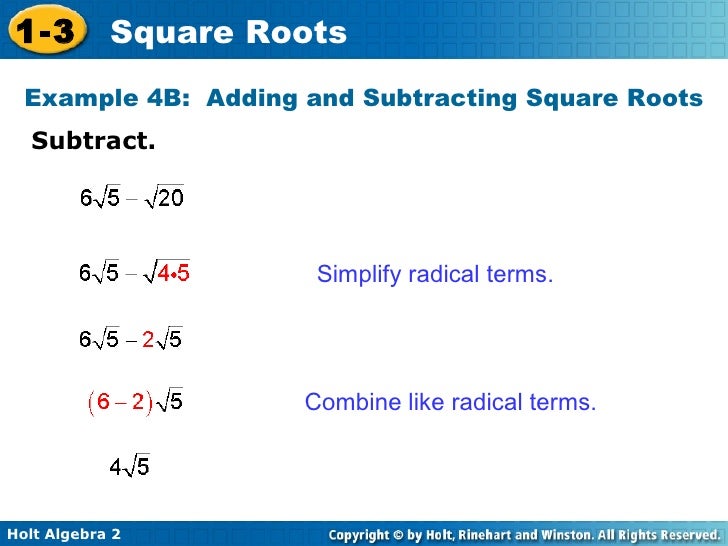 Algebra 2 9 19 Simplifying Square Roots Algebra 2 9 19 Simplifying Square Roots