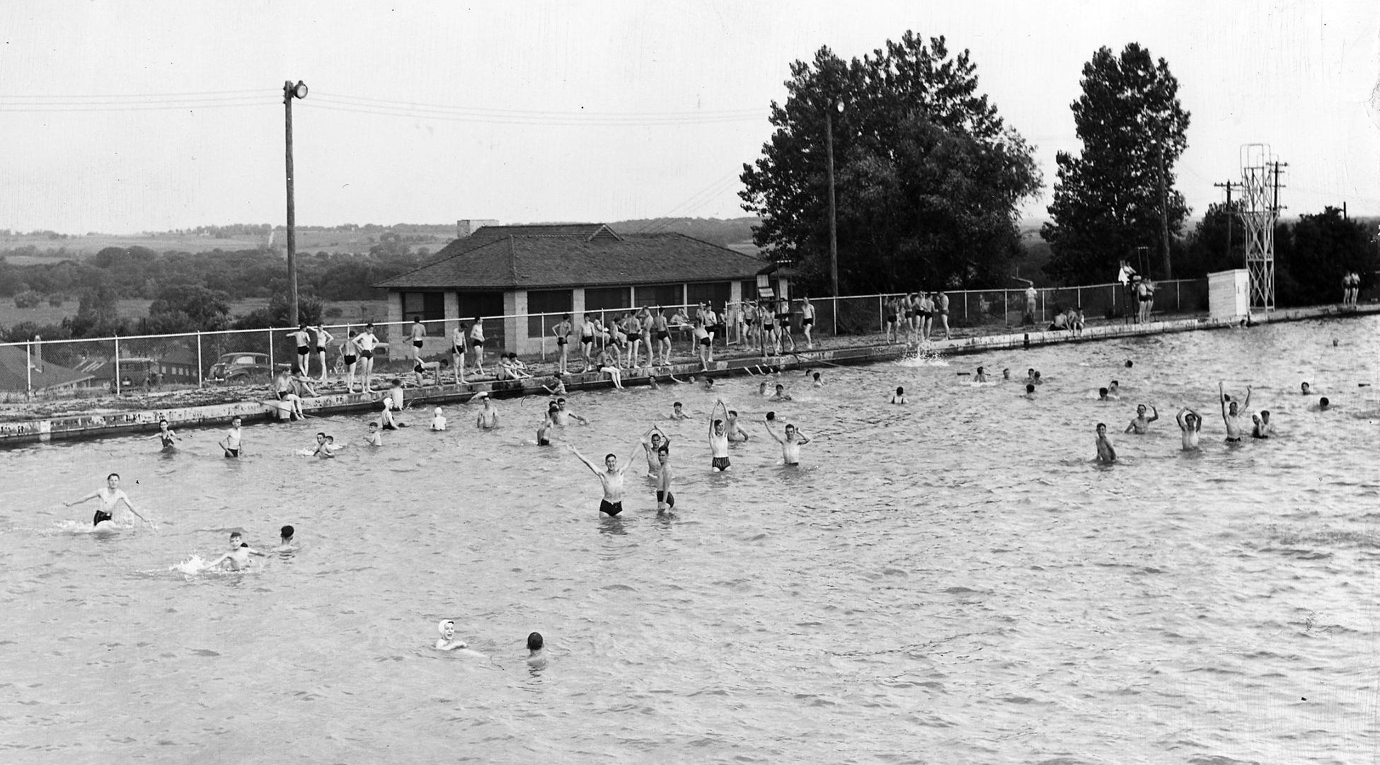 Camp Dodge Pool Pavilion Monument Landmark In Johnston Camp Dodge Pool Pavilion Monument Landmark In Johnston