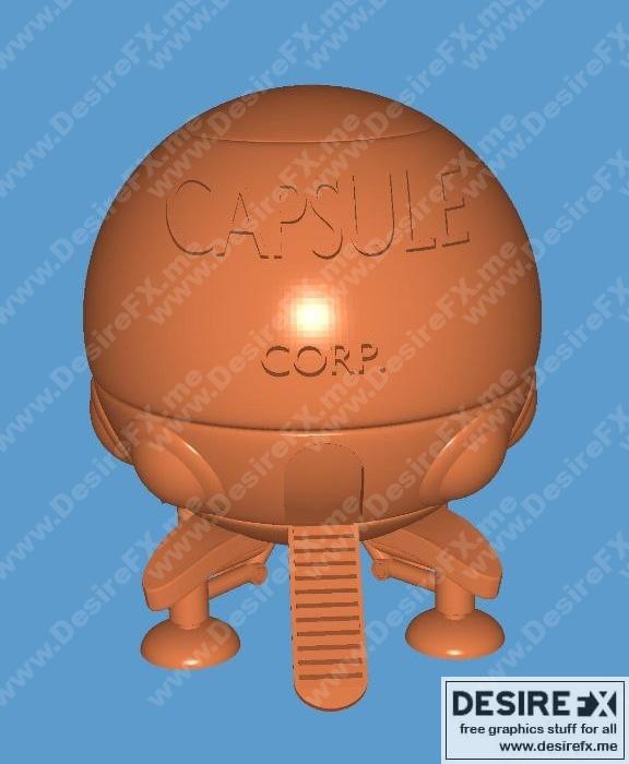 Capsule Corporation Spaceship 3D Print Model Avaxgfx Capsule Corporation Spaceship 3D Print Model Avaxgfx