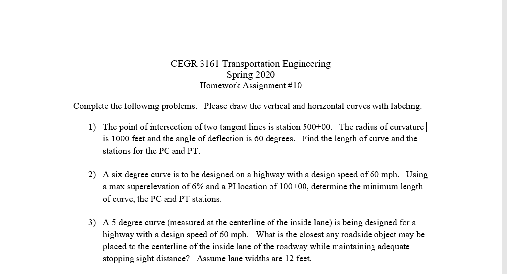 Mastering Transportation Engineering: CEGR 3161 Essentials