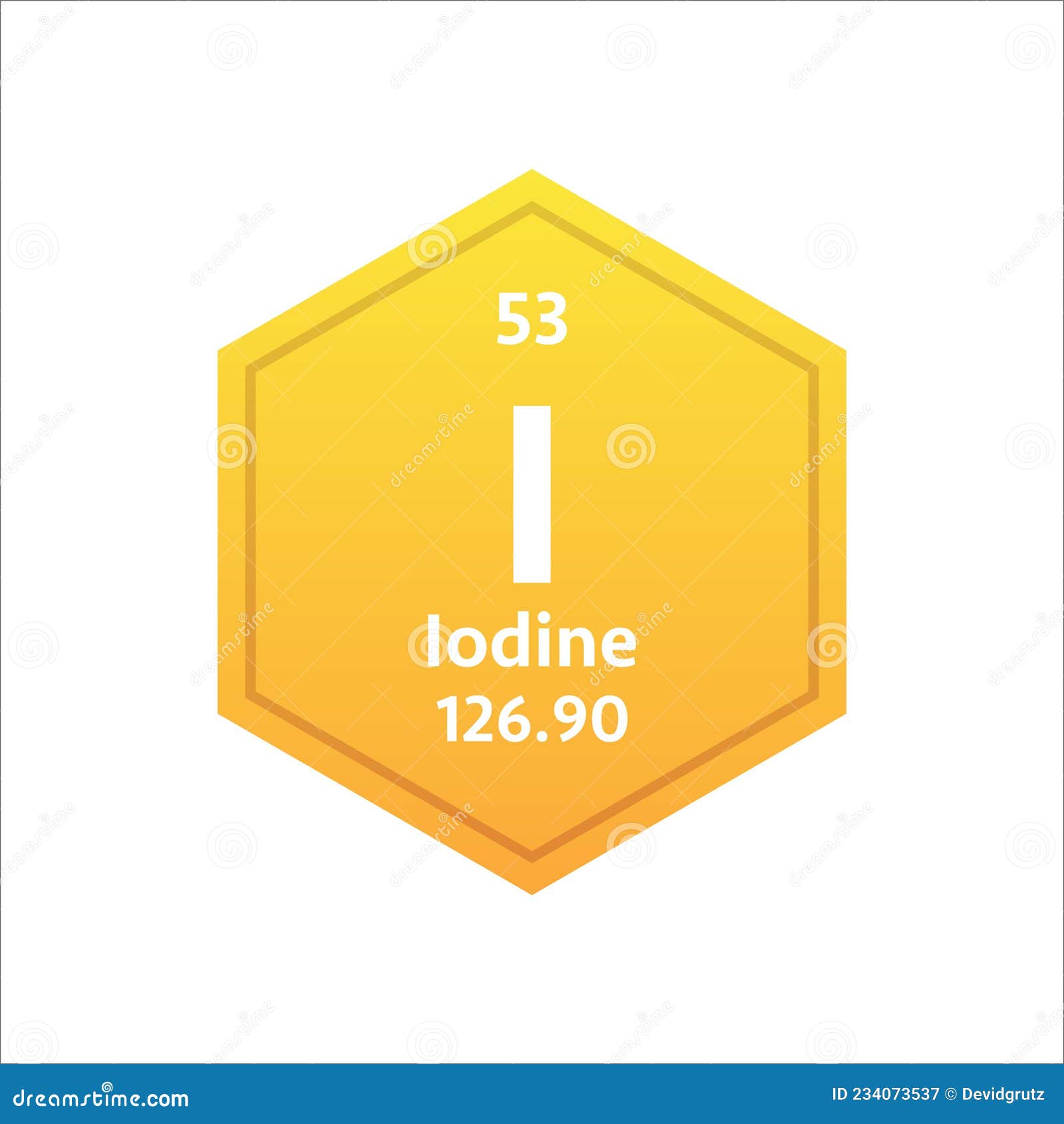 Iodine Symbol Chemical Element Periodic Table Stock Illustration Iodine Symbol Chemical Element Periodic Table Stock Illustration