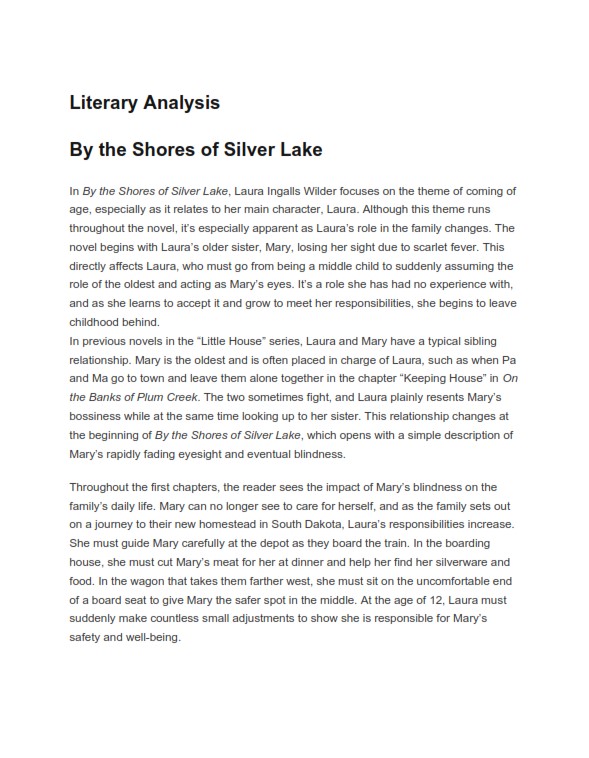 Literary Analysis Outline Title Give Your Essay An Appropriate Title Literary Analysis Outline Title Give Your Essay An Appropriate Title