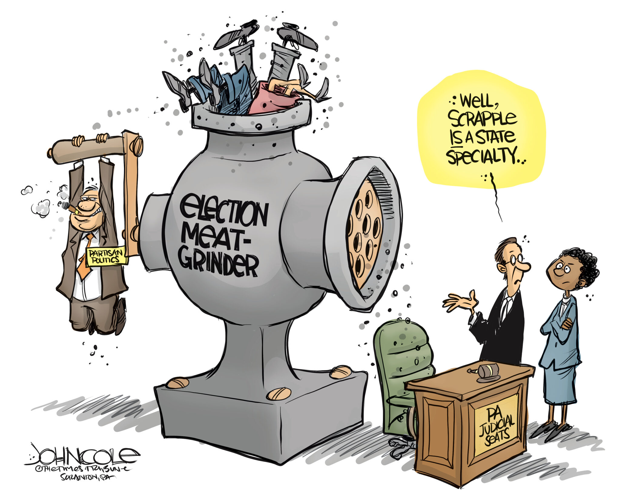 Making The Judicial Scrapple Editorial Cartoon Pennsylvania Capital Making The Judicial Scrapple Editorial Cartoon Pennsylvania Capital
