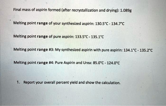 Understanding Aspirin's Melting Range: Key Facts Revealed