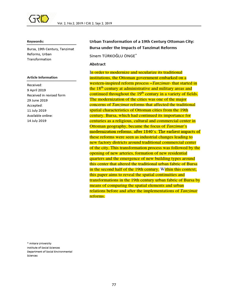 Pdf Tanzimat Reforms A Secular Legacy Pdf Tanzimat Reforms A Secular Legacy