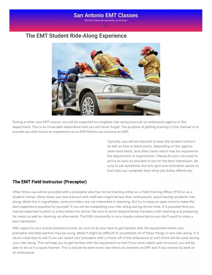Ppt The Emt Student Ride Along Experience Powerpoint Presentation Ppt The Emt Student Ride Along Experience Powerpoint Presentation