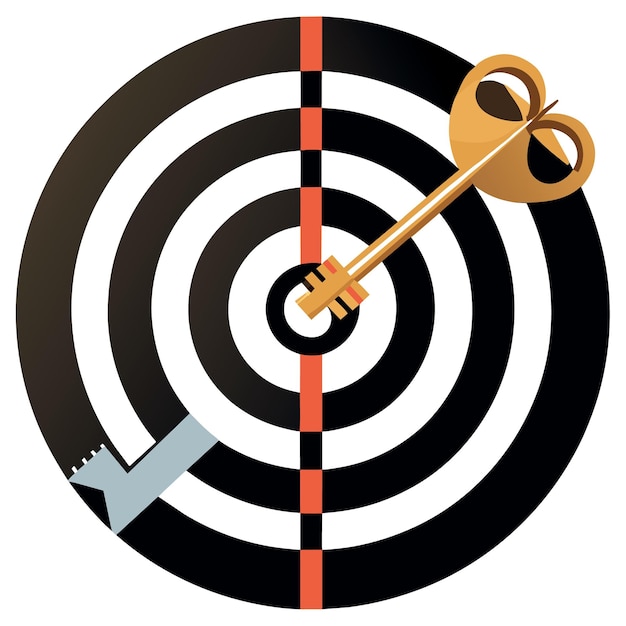 Premium Vector Key Unlock Business Success Goal Or Target Problem Premium Vector Key Unlock Business Success Goal Or Target Problem